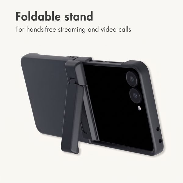 imoshion Colour Back Cover with Stand Samsung Galaxy Z Flip 8 - Black