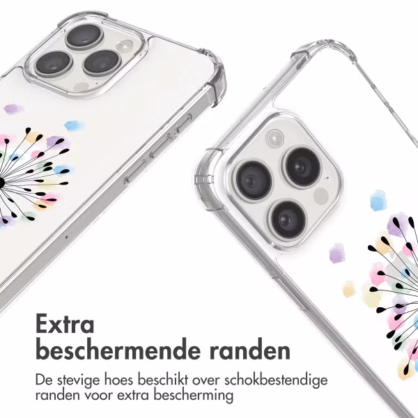 imoshion Design hoesje met koord Apple iPhone 15 Pro - Sandstone Dandelion