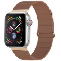 imoshion Magnetisch lederen bandje Apple Watch Series 1-9 / SE - 38/40/41 mm / Series 10 - 42 mm - Bruin