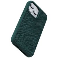 Njorð Collections Salmon Leather MagSafe Case iPhone 15 Pro Max - Green