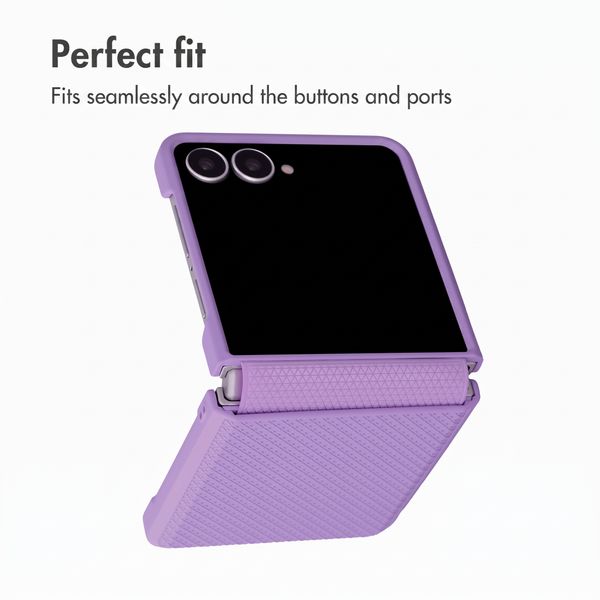 Accezz Grid Back Cover Samsung Galaxy Z Flip 8 - Lilac