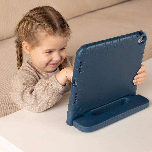 imoshion Kidsproof Backcover met handvat Apple iPad 11 (2025) 11 inch A16 / iPad 10 (2022) 10.9 inch - Donkerblauw