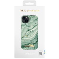 iDeal of Sweden Fashion Backcover iPhone 14 Plus - Mint Swirl Marble