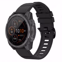 imoshion QuickFit® Stripe Siliconenbandje  - Garmin 22 mm aansluiting - Zwart