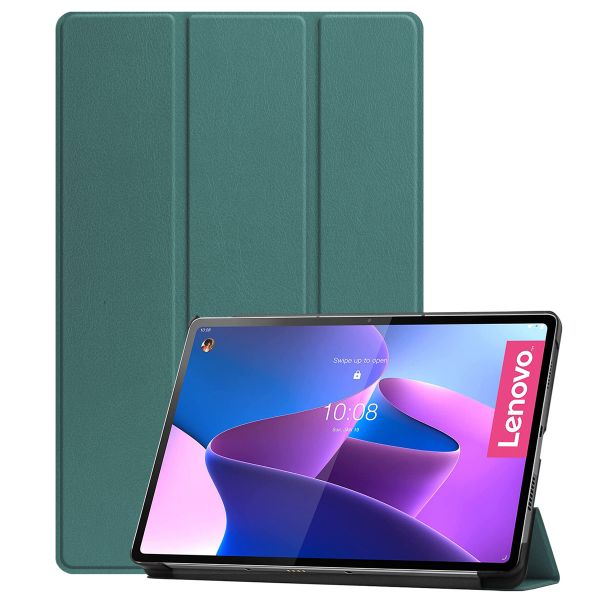 imoshion Trifold Bookcase Lenovo Tab P12 Pro - Donkergroen