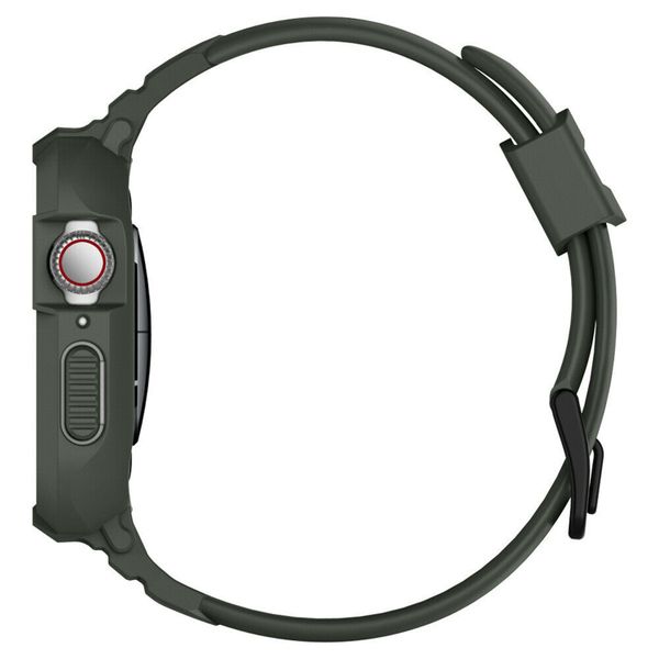 Spigen Rugged Armor™ Pro case Apple Watch 44 mm / 45 mm - Groen