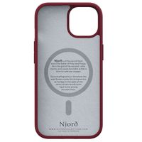 Njorð Collections Suède Comfort+ Case MagSafe iPhone 15 - Red