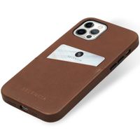 Selencia Vayu Vegan Lederen Backcover iPhone 12 (Pro) - Bruin