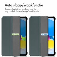 imoshion Trifold Bookcase Apple iPad 11 (2025) 11 inch A16 / iPad 10 (2022) 10.9 inch - Donkergroen