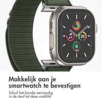 imoshion Nylon Alpine bandje Apple Watch Series 1 t/m 9 / SE (38/40/41 mm) | Series 10 / 11 (42 mm) - Groen