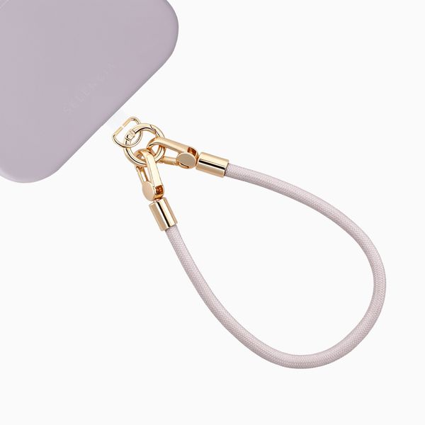 Selencia Universeel Polskoord met 2 haken - Muted Mauve