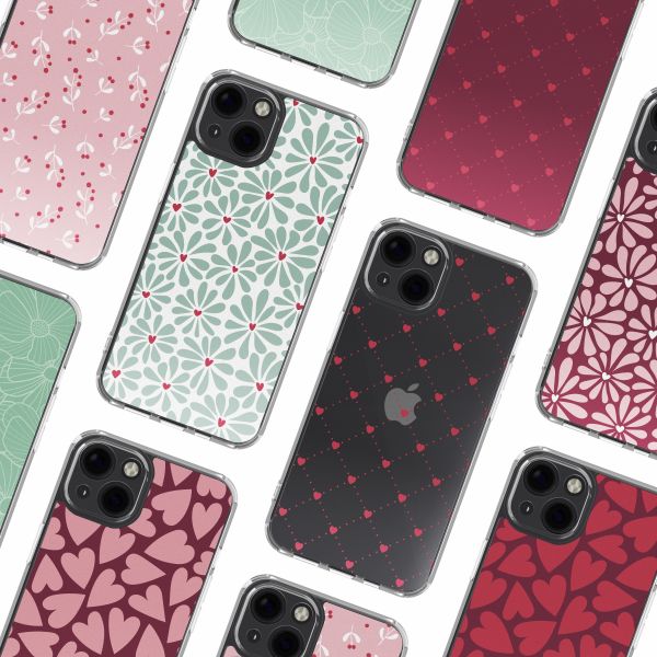 imoshion Design hoesje Apple iPhone 13 - Bloom Love Sage Green