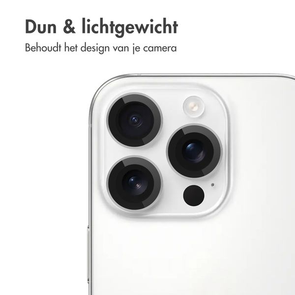 imoshion 2 Pack Camera lens protector Apple iPhone 16 Pro / 16 Pro Max - Wit / Titanium