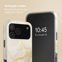 Selencia Vivid Backcover met MagSafe Apple iPhone 18 Pro / 17 Pro - Golden Beige Marble