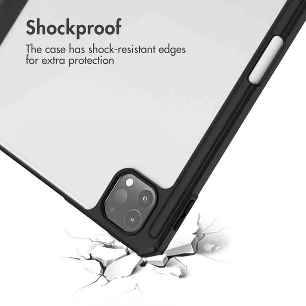 imoshion Trifold Hard Case Book Cover Apple iPad Pro 12.9 (2018/2020/2021/2022) - Black