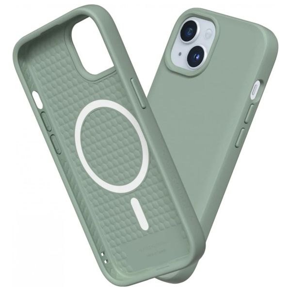 RhinoShield SolidSuit Backcover MagSafe iPhone 15 Plus - Classic Sage Green