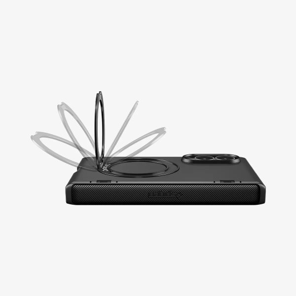 Spigen Slim Armor Mag Fit Backcover met stand Samsung Galaxy Z Fold 8 - Black