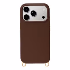 Selencia Rivièra MagSafe Backcover met afneembare haakjes Apple iPhone 17 Pro - Choco Brown