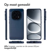 imoshion Brushed Backcover Xiaomi Redmi Note 15 Pro Plus (5G) - Donkerblauw