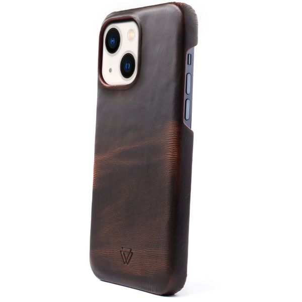 Wachikopa Full Wrap Backcover iPhone 13 - Dark Brown