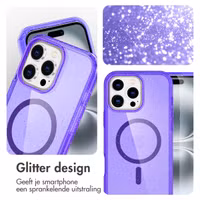 imoshion Sparkle Backcover met MagSafe Apple iPhone 16 Pro - Glitter Paars