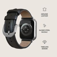 Burga Genuine Leather Band Apple Watch | 38/40/41/42 mm - Don't Text / Silver