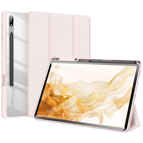 Dux Ducis Toby Bookcase Samsung Galaxy Tab S8 Plus / S7 Plus / S7 FE - Roze