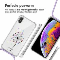imoshion Design hoesje met koord Apple iPhone X / Xs - Sandstone Dandelion