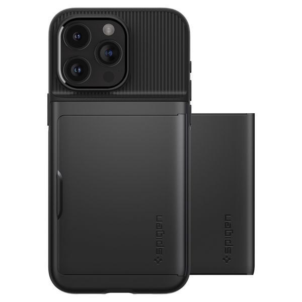 Spigen Slim Armor CS Backcover Apple iPhone 15 Pro - Zwart
