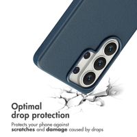 Accezz Leather Back Cover with MagSafe Samsung Galaxy S26 Ultra - Nightfall Blue