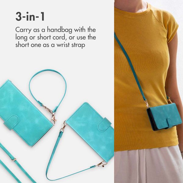 imoshion Bookcase with Strap Apple iPhone 16 - Turquoise