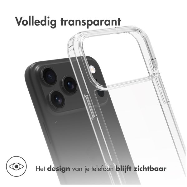 Accezz Xtreme Impact Backcover Apple iPhone 17 Pro Max - Transparant