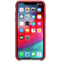 Apple Silicone Backcover iPhone X - Red