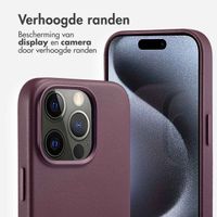 Accezz MagSafe Leather Backcover Apple iPhone 15 Pro - Heath Purple