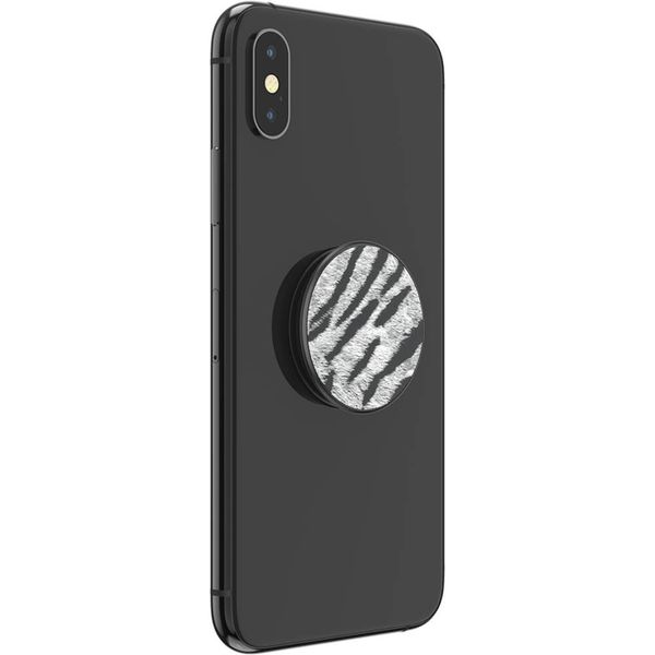 PopSockets PopGrip - Afneembaar - Vegan Leather Zebra