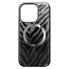 iDeal of Sweden Clear Case Limited met MagSafe Apple iPhone 15 Pro - Zebra Mystique