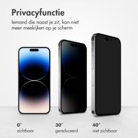 Accezz Gehard Glas Privacy Screenprotector iPhone 14 Pro