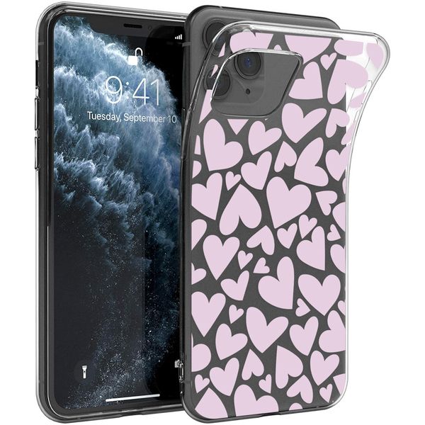 imoshion Design hoesje iPhone 11 Pro - Hartjes - Roze