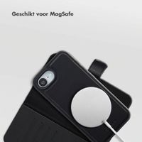 Selencia Olyn Uitneembare Bookcase met MagSafe Apple iPhone 17e / 16e - Zwart