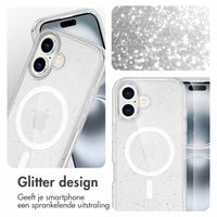 imoshion Sparkle Backcover met MagSafe Apple iPhone 16 - Glitter Transparant