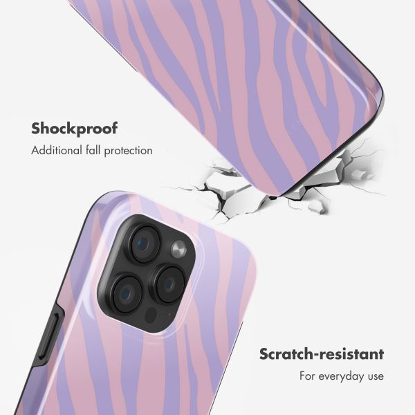 Selencia Vivid Back Cover with MagSafe Apple iPhone 15 Pro - Zebra Light Pink Lilac
