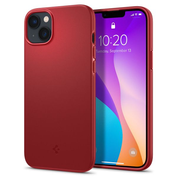 Spigen Thin Fit Backcover iPhone 14 - Rood