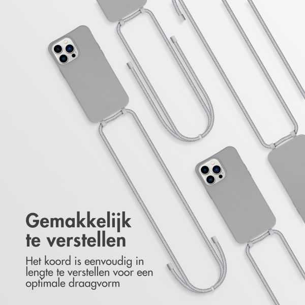 imoshion Color Backcover met afneembaar koord Apple iPhone 14 Pro Max - Grijs