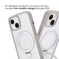 Accezz Ring Stand Backcover met MagSafe Apple iPhone 15 - Grijs