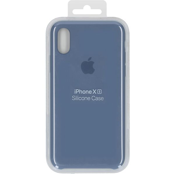 Apple Silicone Backcover Apple iPhone Xs / X - Lavender Gray