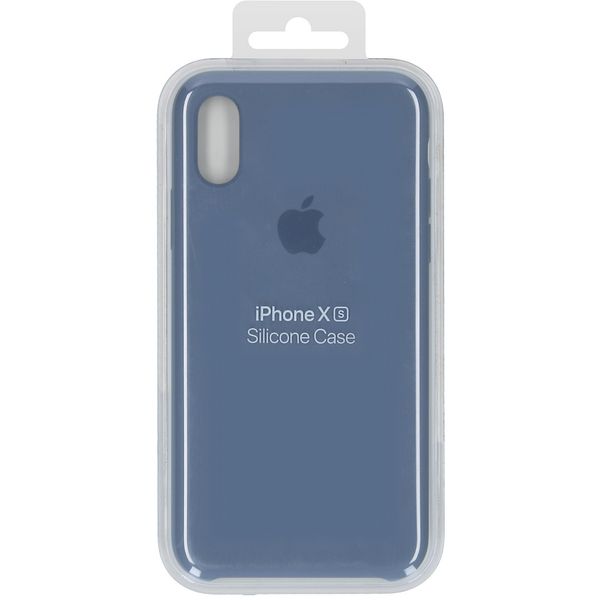 Apple Silicone Backcover iPhone Xs / X - Lavender Gray