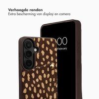 Selencia Nova Real Leather Backcover met Koord en Pashouder Samsung Galaxy S26 - Fawn Chic
