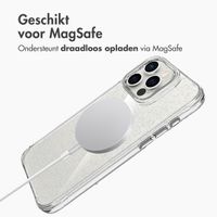 imoshion Clear Glitter Backcover met MagSafe Apple iPhone 16 Pro - Zilver