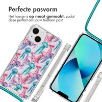 imoshion Design hoesje met koord Apple iPhone 13 - Jellyfish Watercolor
