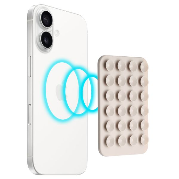 Selencia MagSafe zuignap telefoonhouder - Warm Grey